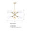 Lustre sphérique spoutnik à 10 lumières Kynthia-1257182852