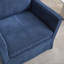 Fauteuil d'appoint pivotant de 29,92 po, conception à jupe rembourrée avec coussin de dossier amovible, confort à 360 degrés pour le salon et le bureau-140596874