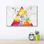 Motif triangulaire - Impression sur toile tendue-2102222538
