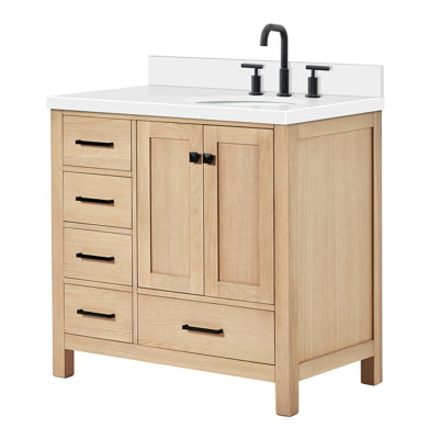 Cambridge 37'' Single Bathroom Vanity with Top