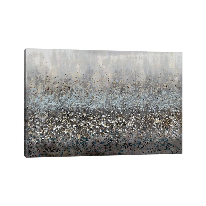 «Drip Field I» par Doris Charest - Estampe numérique sur toile tendue avec châssis, H 26 po x l 40 po x 1,5 po