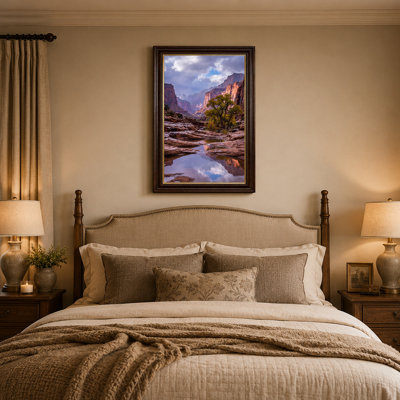 Art mural sur toile, "Red Rock Canyon Stream"