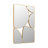 Kaylie Pebble Shaped Antique Bronze  Metal Wall Mirror