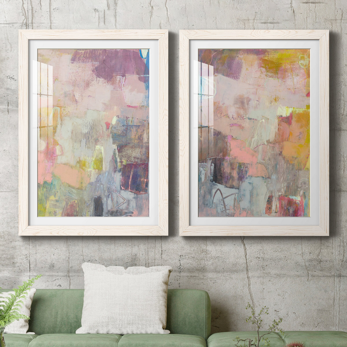 Ivy Bronx Lann I - 2 Piece Picture Frame Painting Set | Wayfair