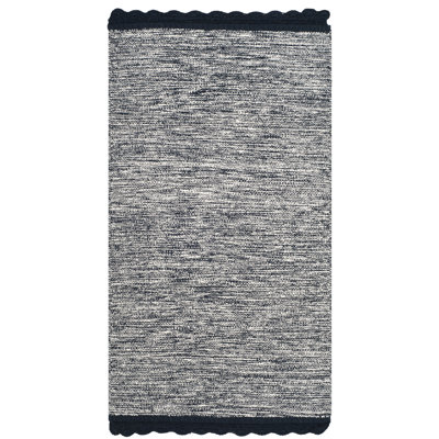 Mohnton Hand Woven Cotton Solid Color Rug