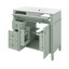 36" Bathroom Vanity With Ceramic Sink, Free Standing Single Basin Vanity Set With Tip-Out Drawer, 3 Drawers, And 2 Doors-586627620