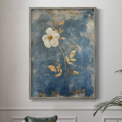 Reproduction encadrée FLORAL Series XLVII - bois massif