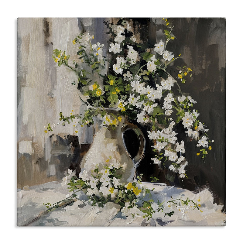 «Late Sun on Floral Still Life», art mural sur toile, design par Walker Noble, H 24 po x l 24 po