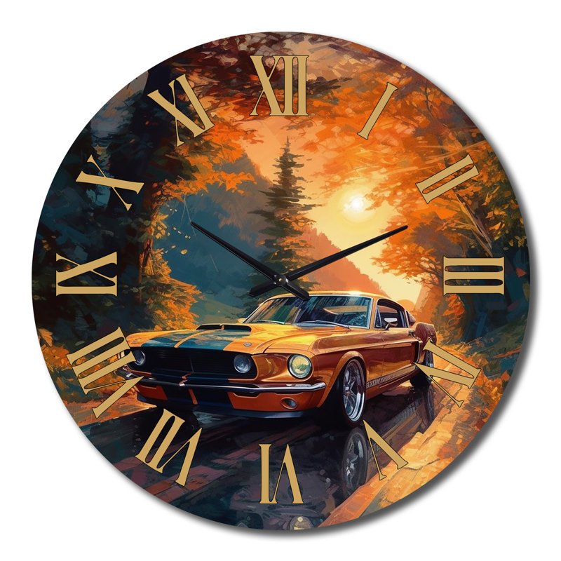 Horloge murale Muscle Car Late Drives I - Car Muscle Car, Grand