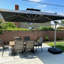Parasol carré en porte-à-faux 144 "avec comptoir à manivelle avec base à roulettes, gris-392473104
