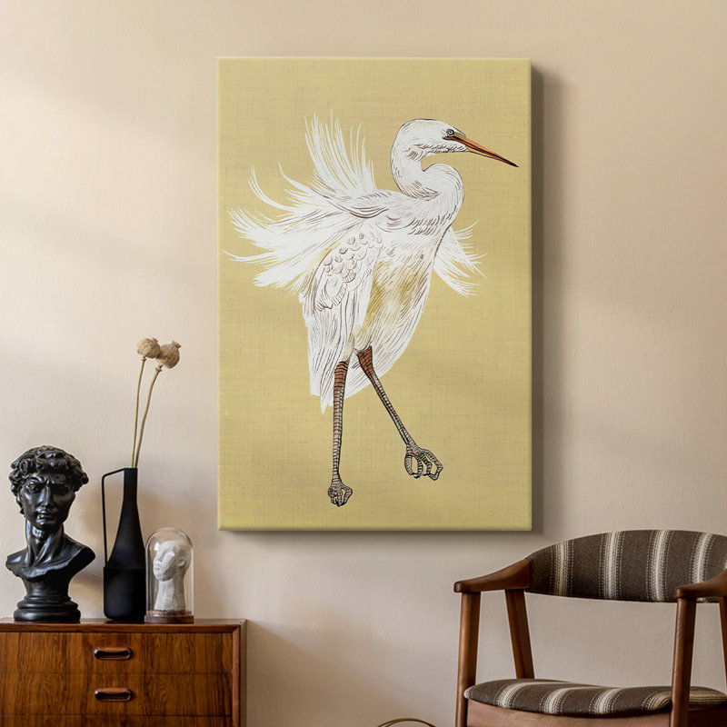 HeronPlumageV - galerie Cavas sur mesure, H 18 po x l 12 po