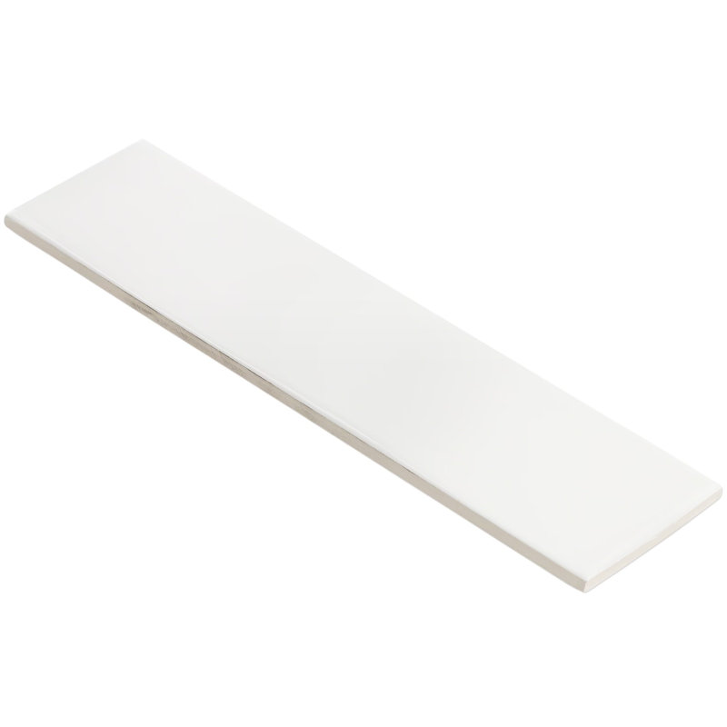 Manchester 3x12 Glossy Ceramic Subway Tile, Bianco White