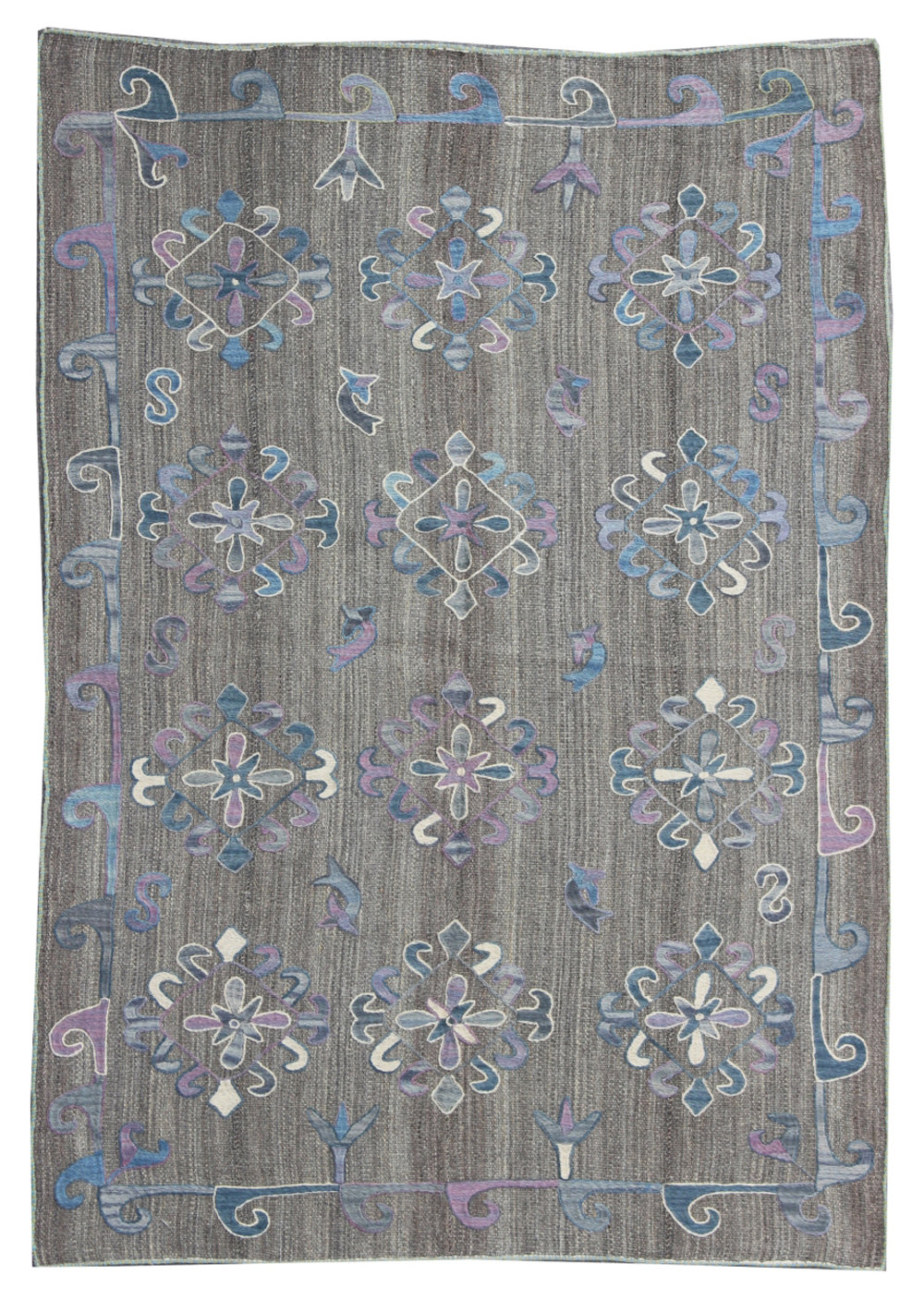 Keyzar Handmade Bloomsbury Market Kezar Handmade Kilim Grey Rug | Wayfair.co.uk