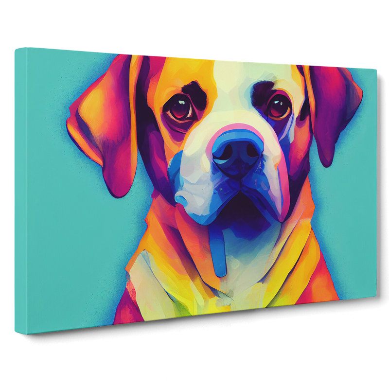 Dog Vol.3 - Wrapped Canvas, 35cm H x 50cm W x 3cm D