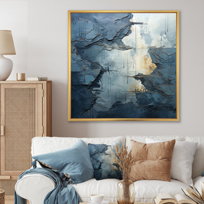 Étreinte de rivière bleue et blanche