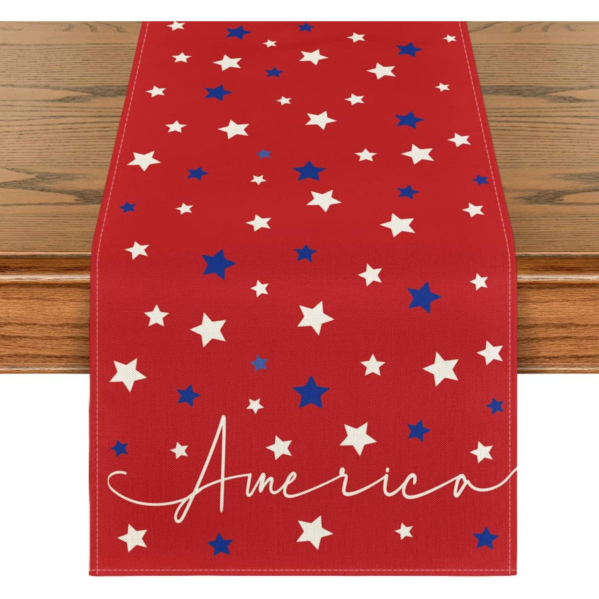 The Holiday Aisle® Red Stars America 4Th Of July Table Runner