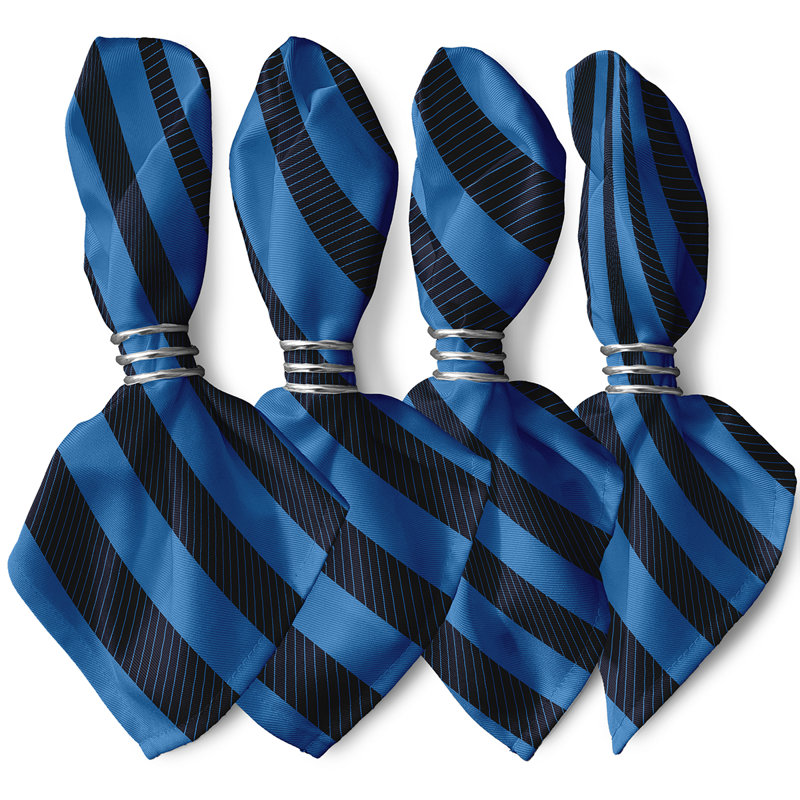 Ensemble de serviettes 4 pièces Goddard, L 18 po x L 18 po, Azure