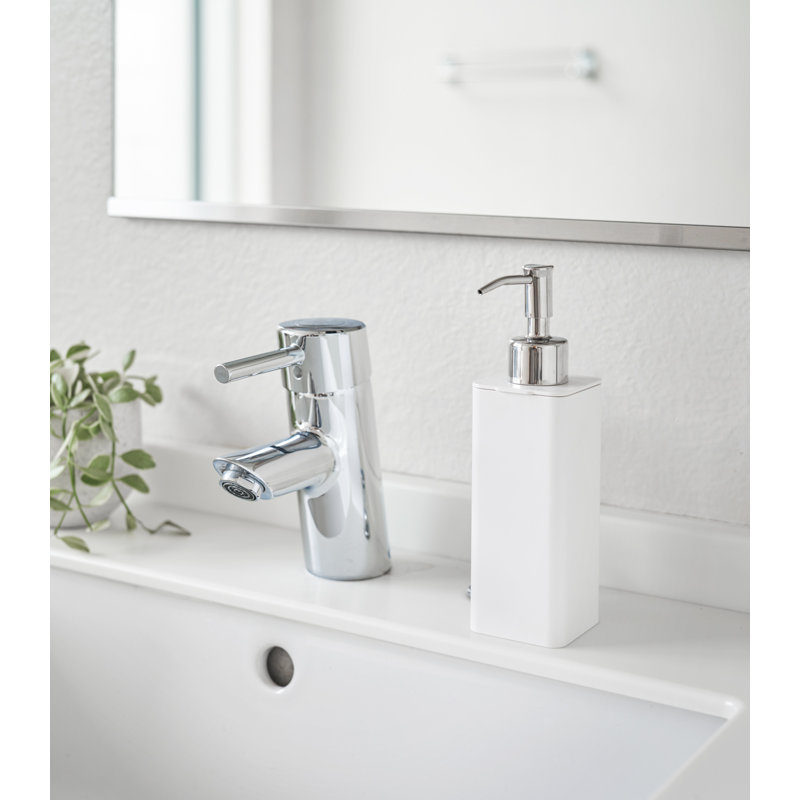 White ABS Plastic Refillable Hand Soap Dispenser with Pump