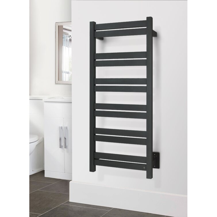 WarmlyYours Grande 12 Electrical Wall-mounted Towel Warmer, Black,  Hardwired, 12 Bars & Reviews