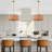 5-light Rattan Shade Pendant Light