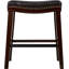 Tabouret de comptoir de 26 po avec siège clouté contemporain (garniture cloutée) 26 po