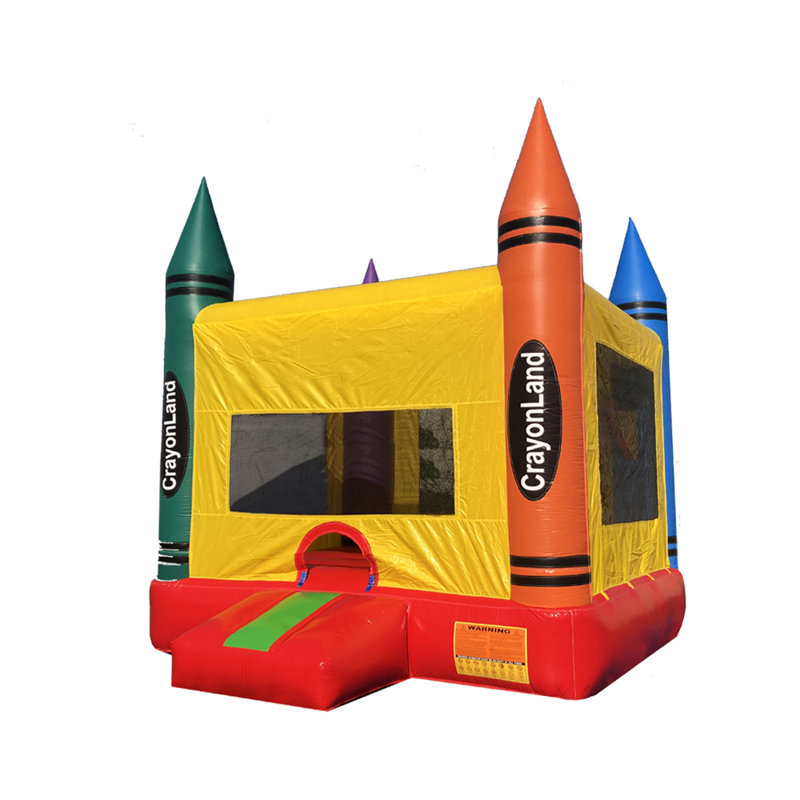 Jeu gonflable 13 pi x 13 pi Crayon avec ventilateur