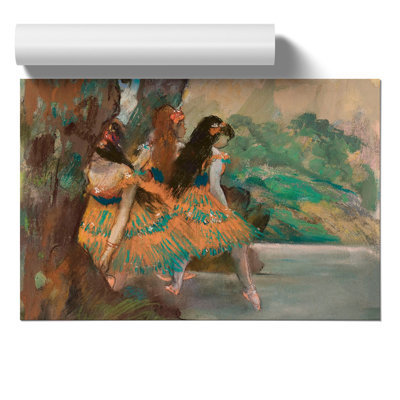 Ballet Ballerina Dancers on Stage by Edgar Degas - Frameless Print