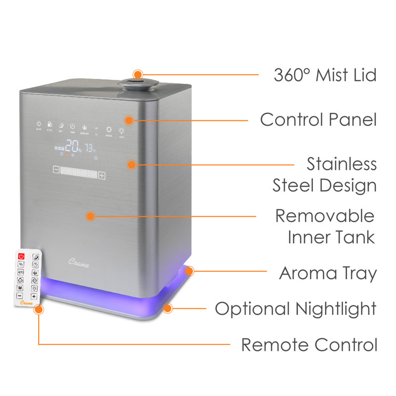Crane USA Humidifier - 1.2 Gallons for 500 Cubic Feet