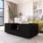 Modern High Glossy Rectangle Coffee Table, Stylish Center Table With Storage Space-1901145001