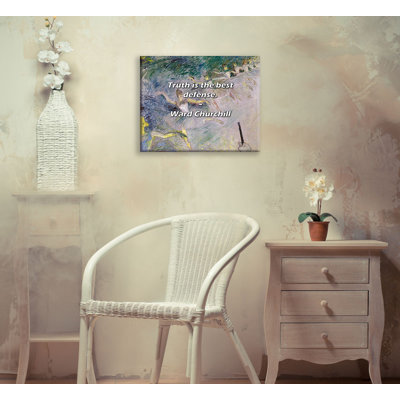 Artsy Quote "Truth is the best defense." By Ward Churchill Gallery Wrapped Canvas