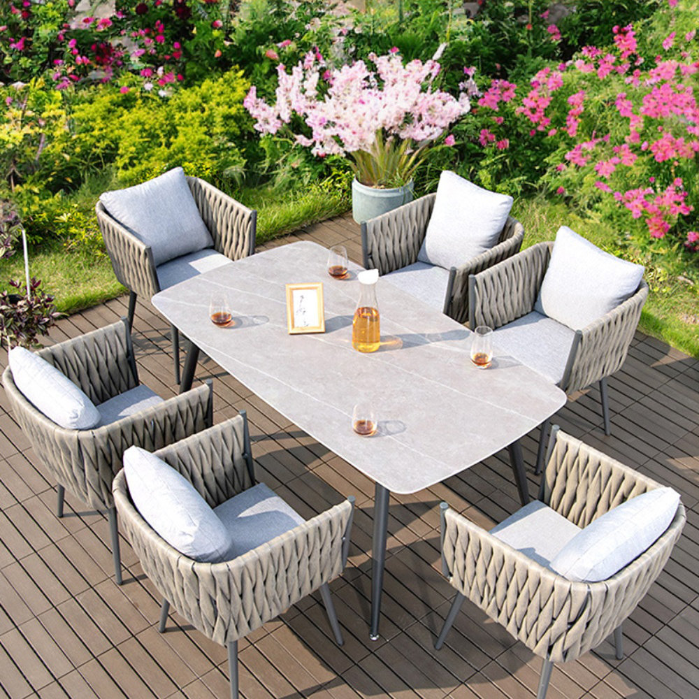 Grey rattan garden online furniture argos