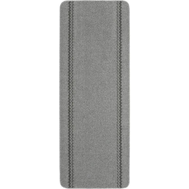 Draco Kitchen Mat, Runner 67 x 180cm, Silver