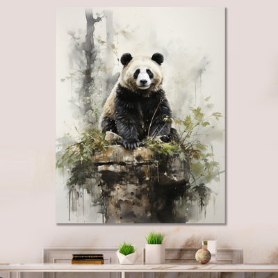 «Ayomi Asian Art Panda Animal II», reproduction sur toile