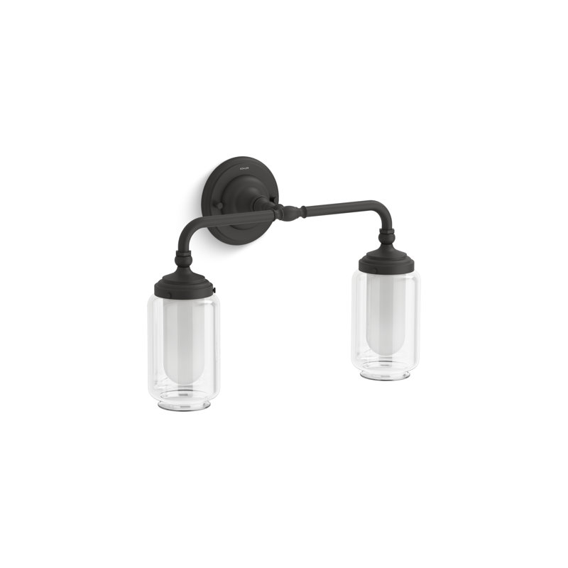 Artifacts Two-Light Sconce, Matte Black