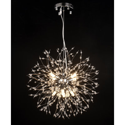 Pavishan 8 - Light Dimmable Globe Chandelier