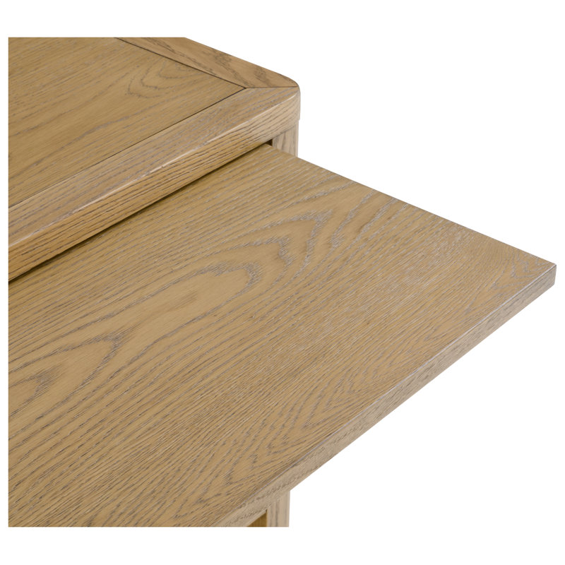 Maxwell 1 - Drawer Solid Wood Nightstand, Sunlit Oak