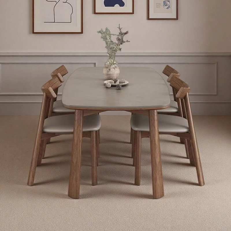 Table de salle à manger moderne et minimaliste, H 29,53 po x L 55,12 po x l 31,5 po