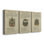 Ex-libris embelli VI - Toile tendue avec châssis sur mesure - 3 pièces