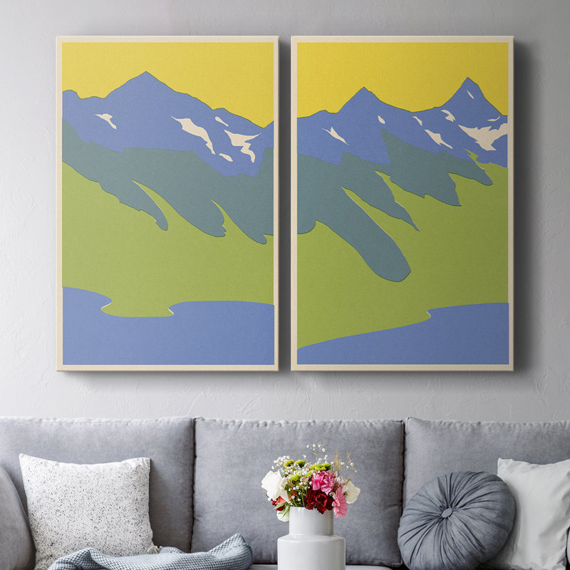 Toile tendue avec châssis I-Premium Bright Glacial Lake, H 18 po x l 24 po