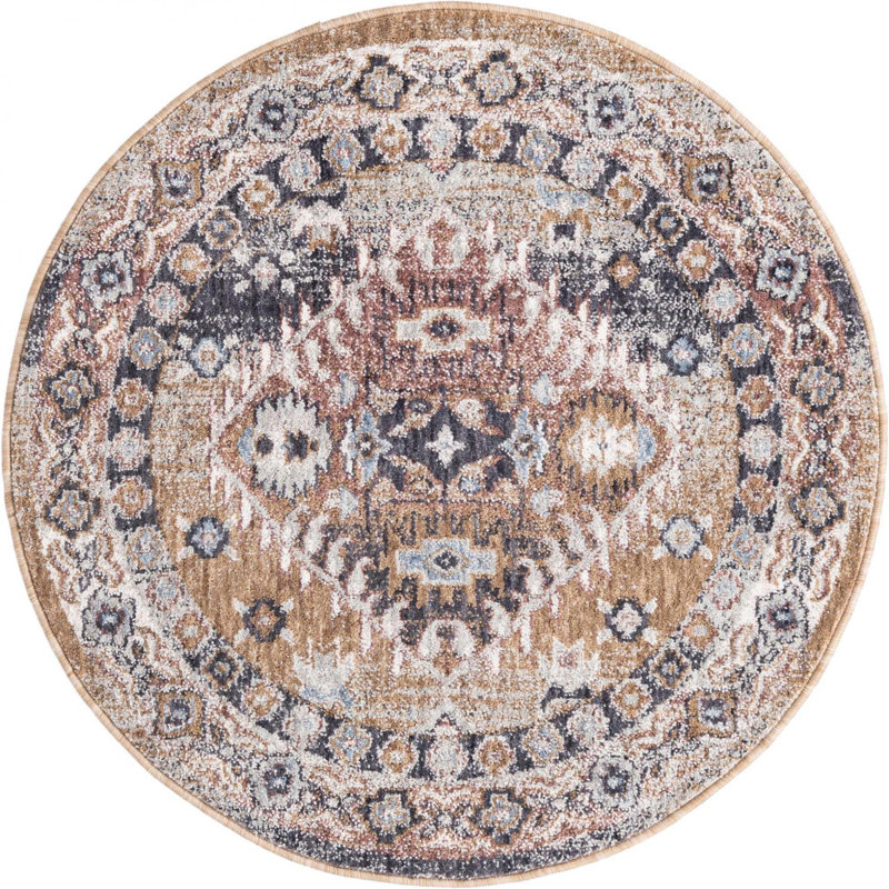 Tapis Foundry Select Perlita, Rond 3 pi 3 po