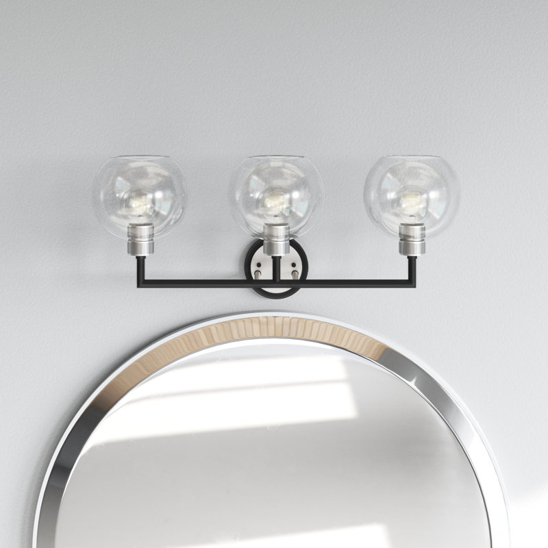 Davian 3 Light Transparent Dimmable Vanity Light