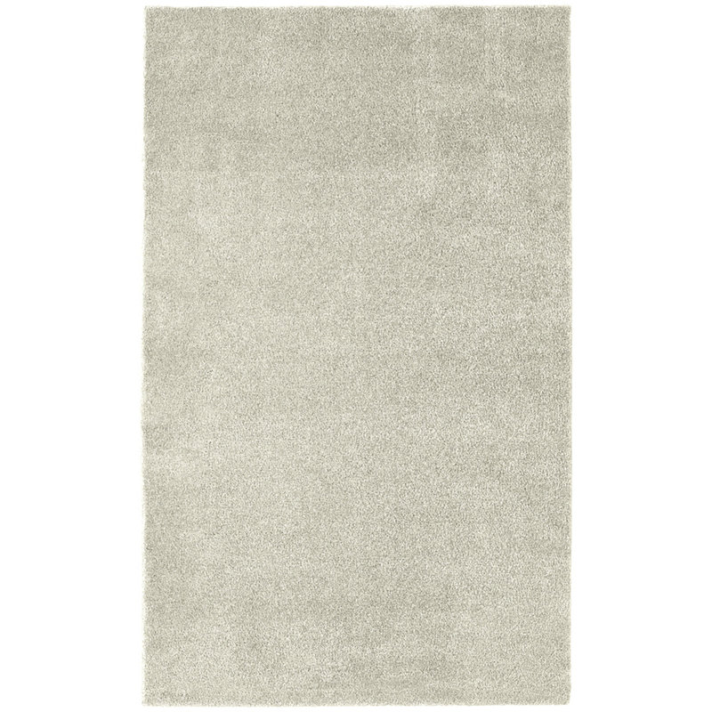 Room Size Nylon Bath Rug with Non-Slip Backing, Ivory, 60" x 96"