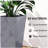 Set of 3 Tall Planters,Plastic Flower Pots-129086855