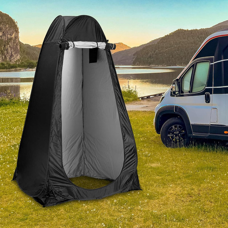 Portable Pop-Up Privacy Tent with Carry Bag, Outdoor Shower Toilet Changing Shelter, Water-Repellent, Compact, Privacy Tent for Camping, Beach, Hiking, and Festivals, 47" W* 47" L* 75" H