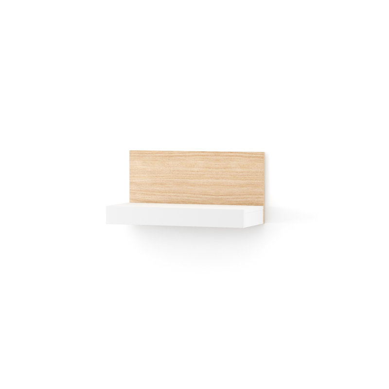 Calumet Floating Shelf, White/Oak