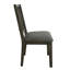 Chaise d'appoint en tissu gris Spindle (ensemble de 2)