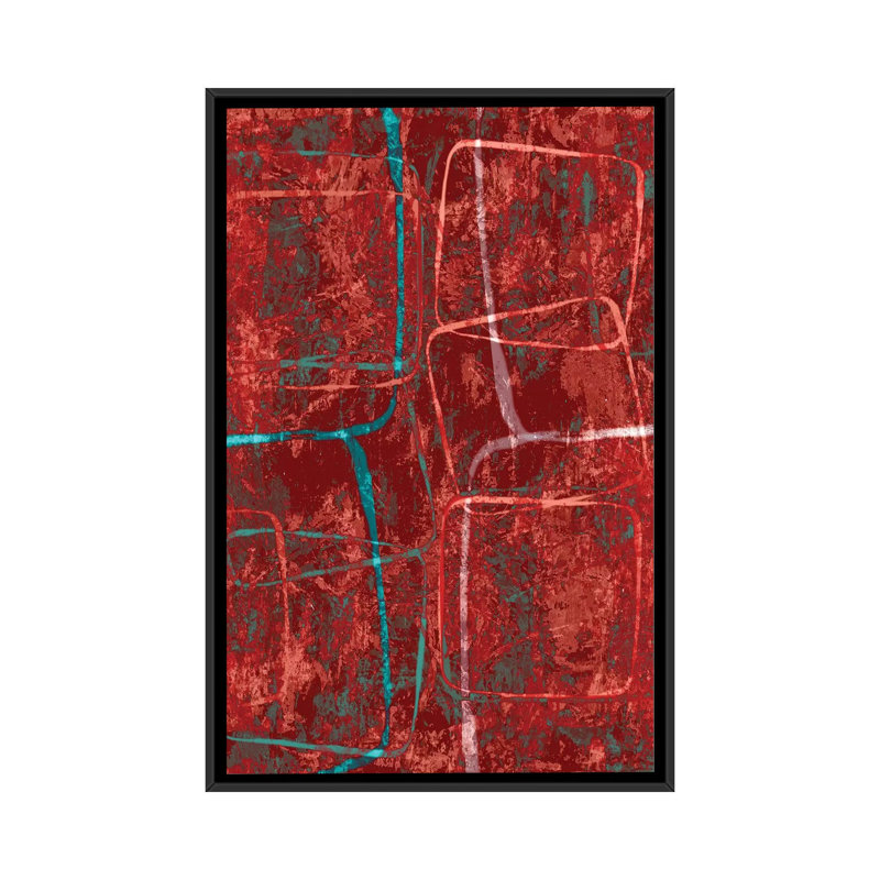 « pression », reproduction sur toile, H 26 po x l 18 po x P 1,5 po, Toile avec cadre noir, Pas de tapis
