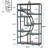 Versatile Display Shelves, Freestanding Bookshelf With Geometric Design For Modern Aesthetic And Ample Storage-523934157-523934152