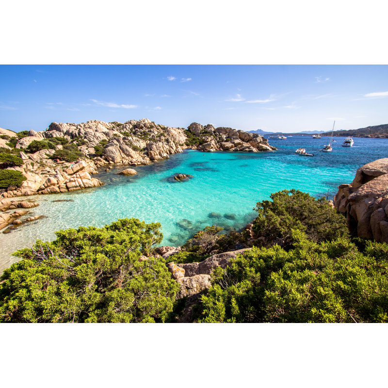 Beach Of Cala Coticcio by Cahkt - Wrapped Canvas Print, 30cm H x 46cm W