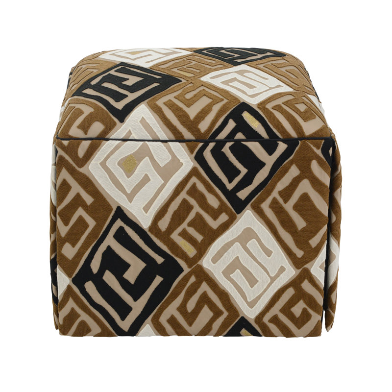 Chelsea Square Ottoman, Madagascar Natural